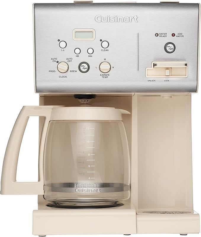 Cuisinart CHW-12CMR 12-Cup Programmable Coffeemaker Plus Hot Water System, Cream | Amazon (US)