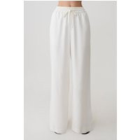 Selena Linen Straight Leg Pant / White | MESHKI | S | MESHKI US