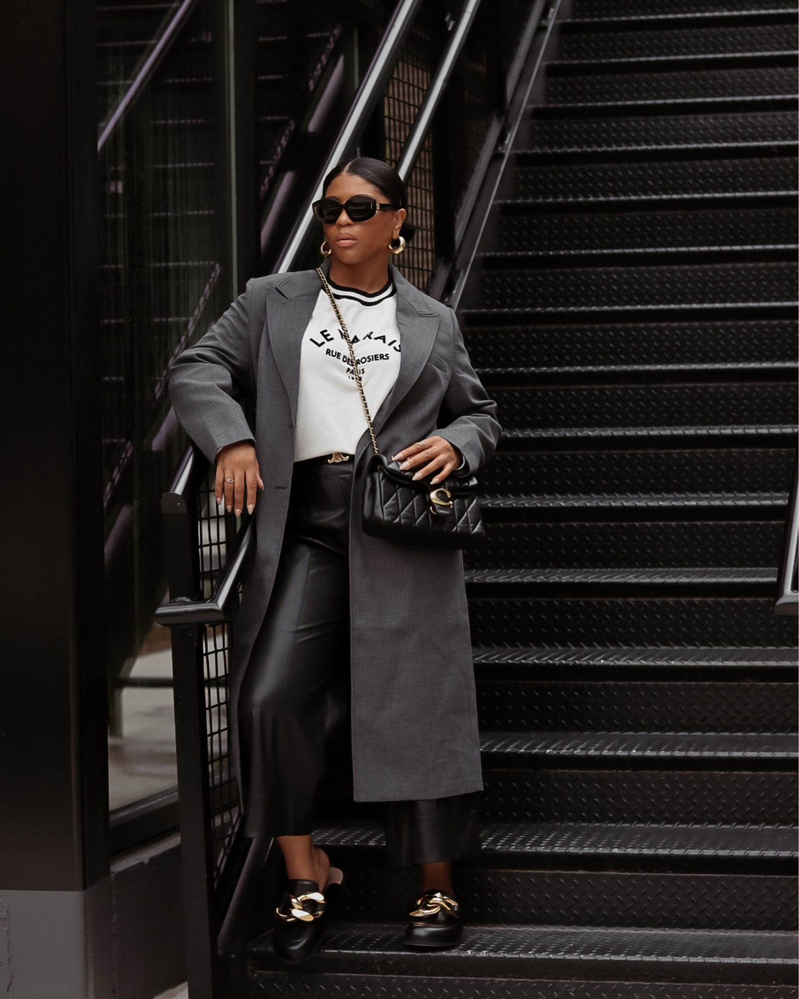 The perfect fall outfit. Loving this long blazer coat style with faux leather pants 

#LTKSeasonal #LTKStyleTip