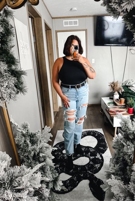 Holiday party outfit Inspo 

Mom jeans 
Boots
Women’s boots
Jeans 
Holiday outfit 

#LTKHoliday #LTKstyletip #LTKplussize