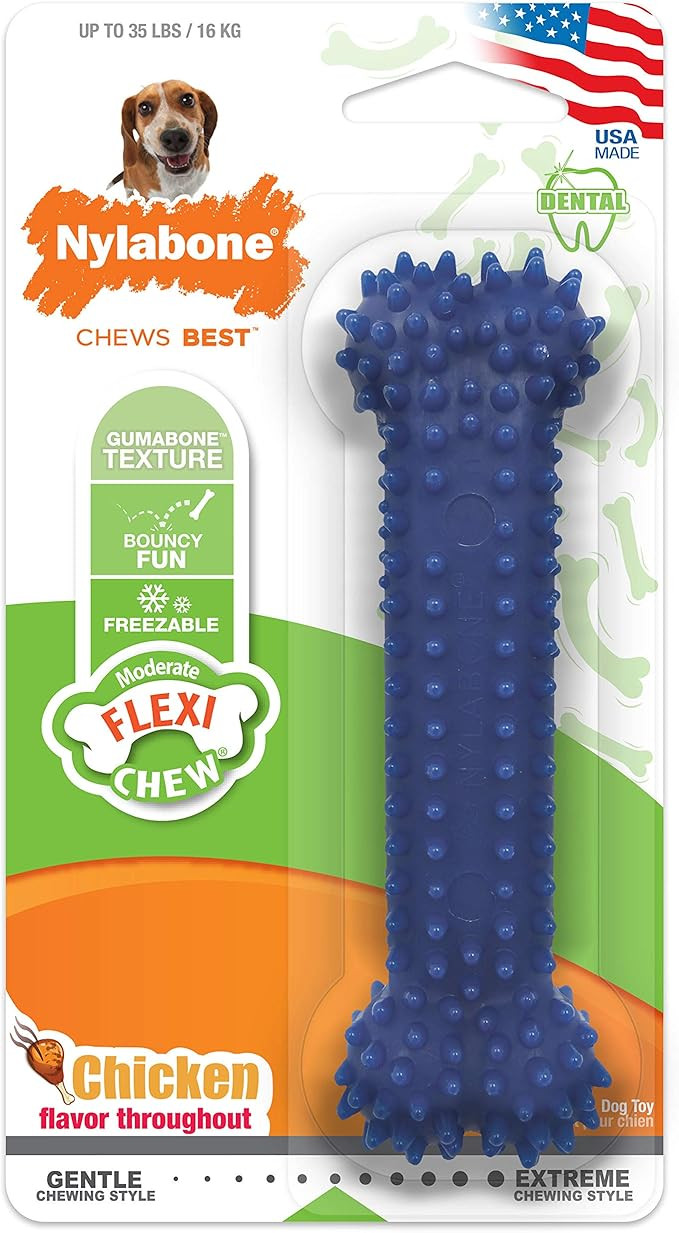 Nylabone FlexiChew Moderate Dog Toys, Teeth Cleaning Chew Toys for Dogs | Amazon (US)