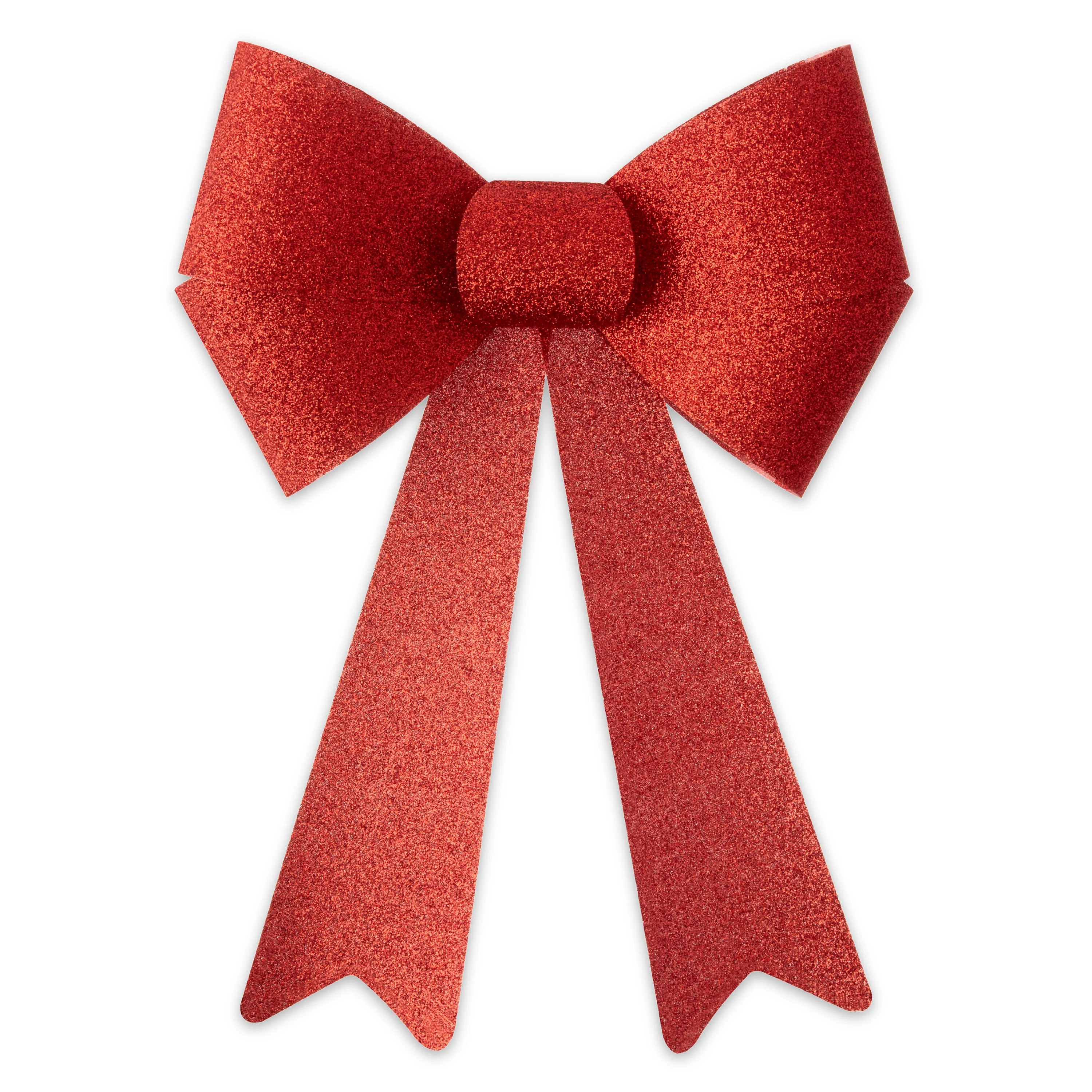 Holiday Time Large Red Glitter Rigid Wreath Bow, 16" - Walmart.com | Walmart (US)