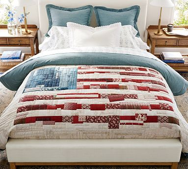 Americana Flag Reversible Quilt | Pottery Barn (US)