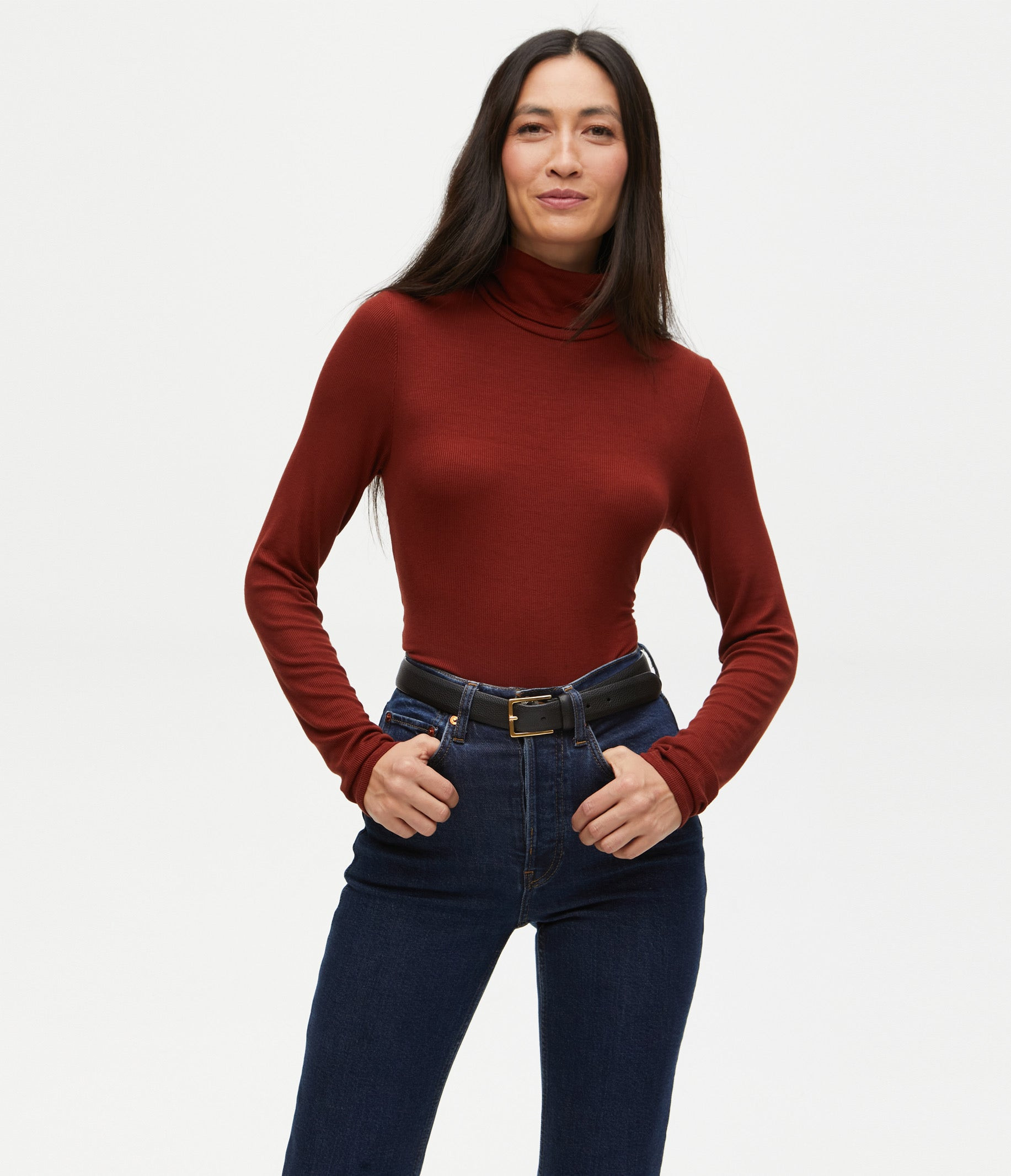 Gail Ribbed Turtleneck | MichaelStars.com