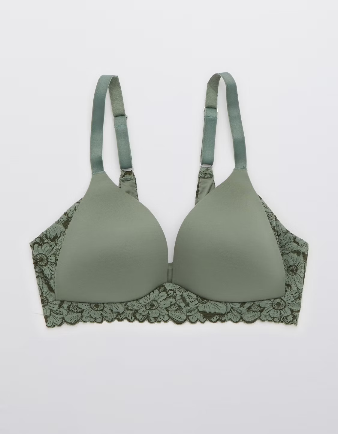 Aerie Real Sunnie Wireless Lightly Lined Blossom Lace Bra | American Eagle Outfitters (US & CA)