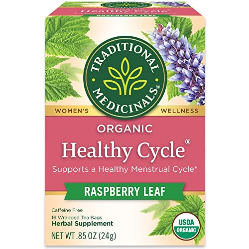 Traditional Medicinals Tea, Organic Healthy Cycle, Supports Healthy Menstrual Cycles, Includes Spearmint,16 Tea Bags | Amazon (US)