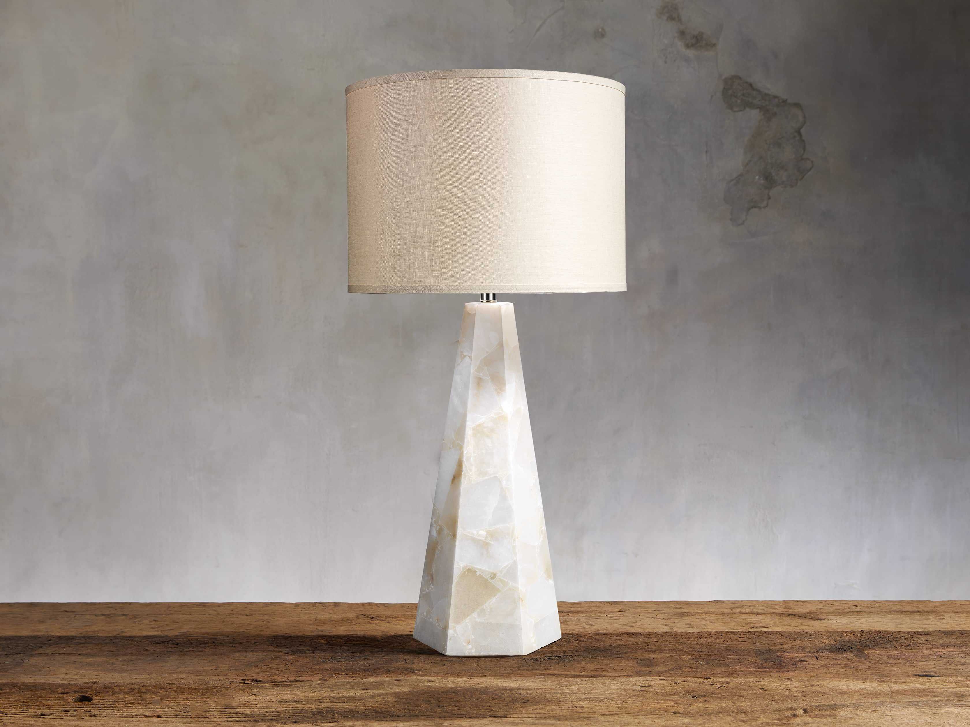 Alabaster Hexagonal Table Lamp | Arhaus