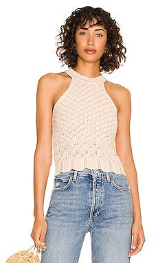 HEARTLOOM Ayana Halter in Ecru from Revolve.com | Revolve Clothing (Global)