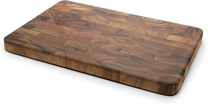 Ironwood Gourmet Large End Grain Prep Station Acacia Wood Cutting Board, 14 x 20-Inch, Brown | Amazon (US)