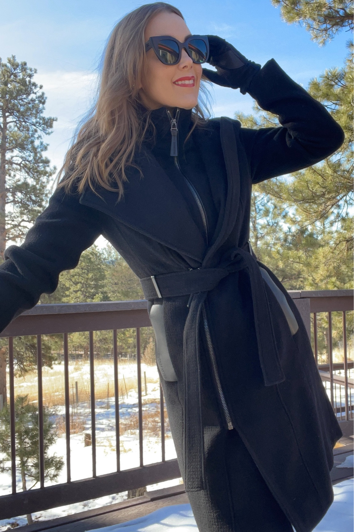 Gotta love a peacoat and this one is so sharp! The dual zippered layers add such sophistication, class, and sass. Large front pockets hold your loot and the length and popped collar provide warmth and style. The sunnies are some of my fave.


#LTKtravel #LTKSeasonal #LTKstyletip