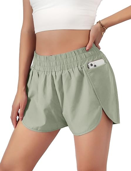 Blooming Jelly Women's Quick-Dry Running Shorts Workout Sport Layer Active Shorts with Pockets 1.... | Amazon (US)