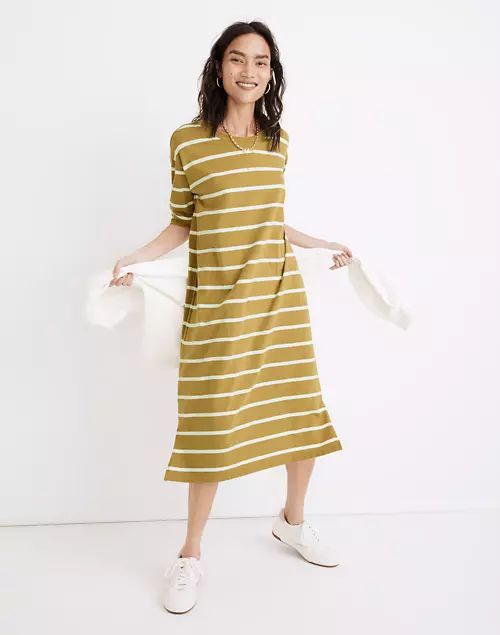 Tee Dress in Colorblock Stripe | Madewell