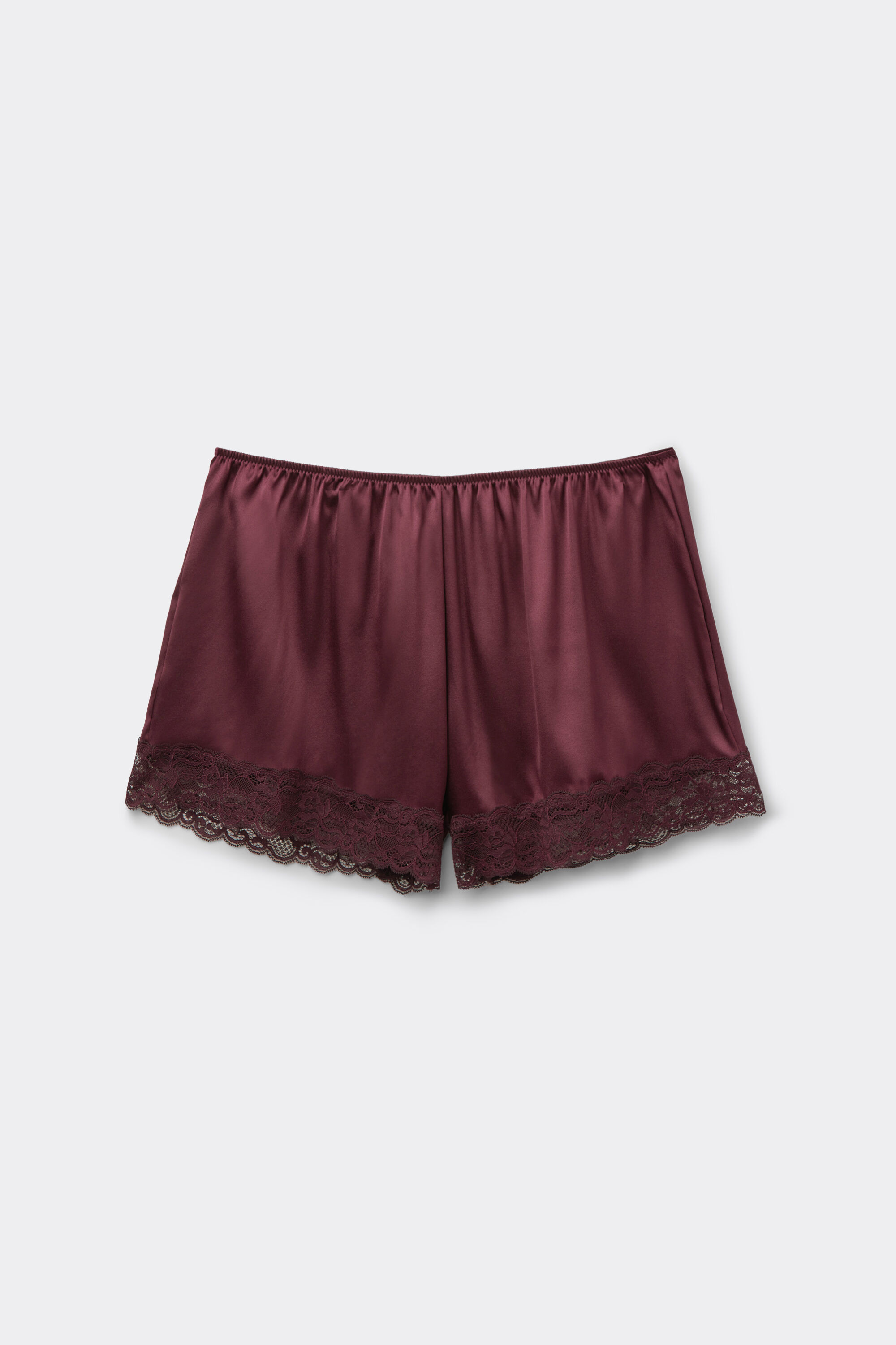 Lace Trim Silk Shorts - Intimissimi | Intimissimi (US)