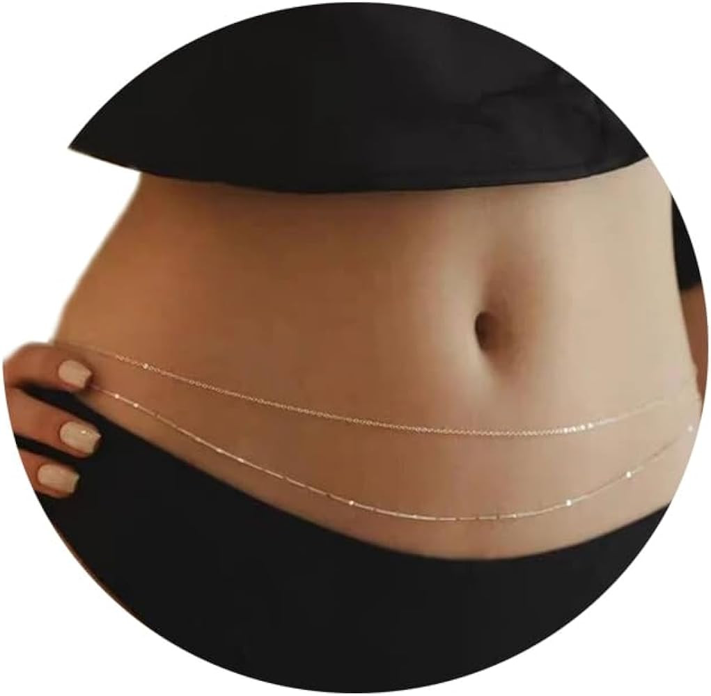 Sexy Simple Waist Chain Simple Bikini Belly Chains Summer Body Chain Beach Body Accessories Jewel... | Amazon (US)