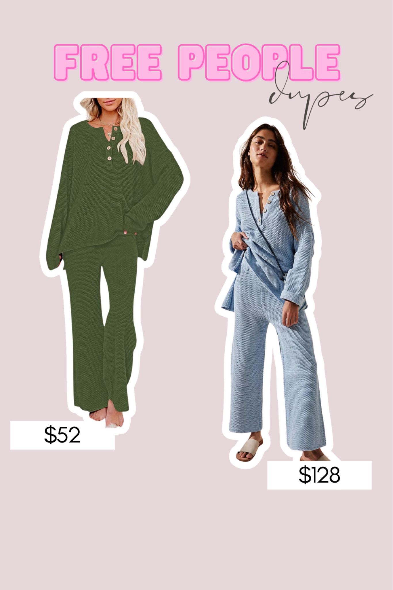 #FreePeopleDupe Hailee sweater set

#LTKfit #LTKunder100 #LTKstyletip