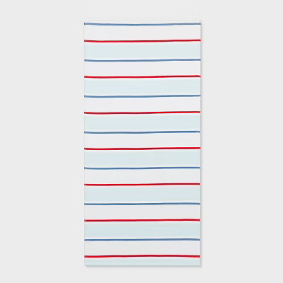 Red and White Striped Beach Towel - Sun Squad™ | Target