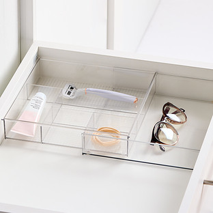 Everything Organizer® Expandable Drawer Organizer Clear | The Container Store