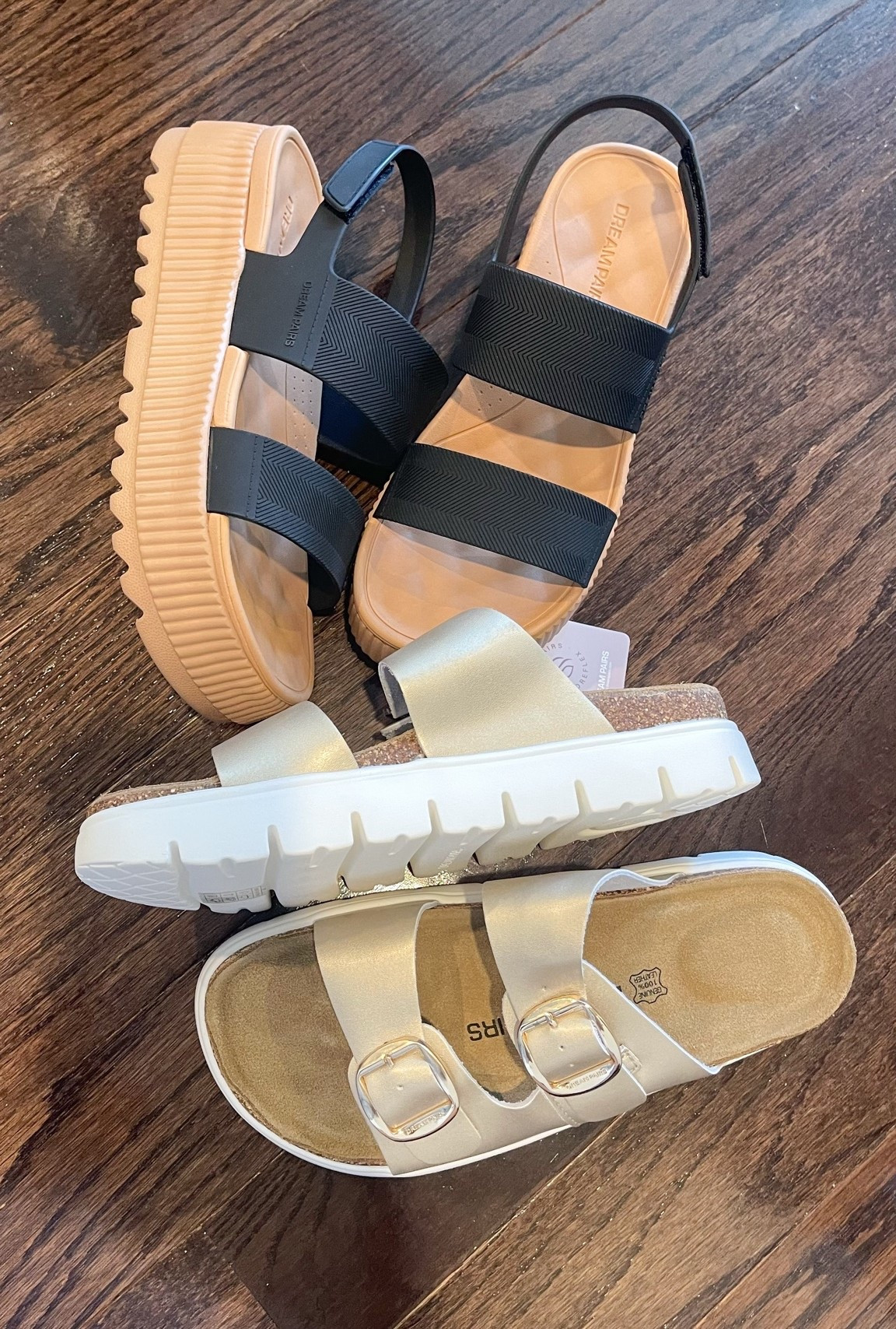Black sandals run true to size
Sized up 1/2 in metallic sandals

#LTKSaleAlert #LTKSeasonal #LTKOver40