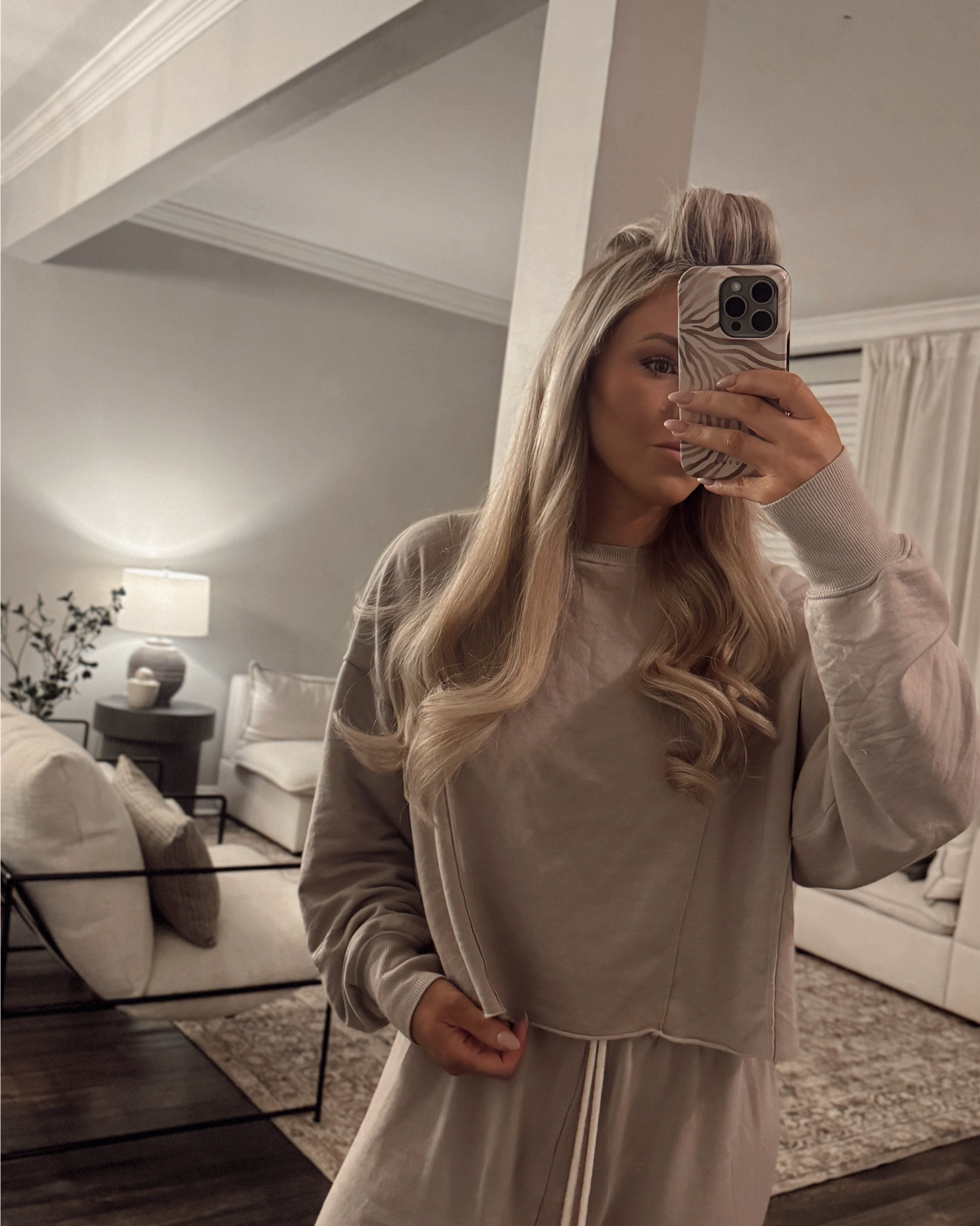 Trust the process hair- the t3 Aire 360 is SO good! First pic is my hair after waking up (slept with the sleepy tie and used the tool after washing that night) then second pic is refreshing it (took 5 min) and third pic is the curls brushed out!

#LTKmorningroutine #LTKselfcare #LTKgrwm