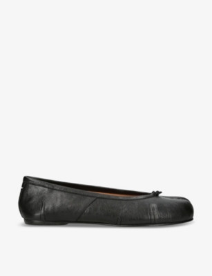 Tabi split-toe leather ballet flats | Selfridges