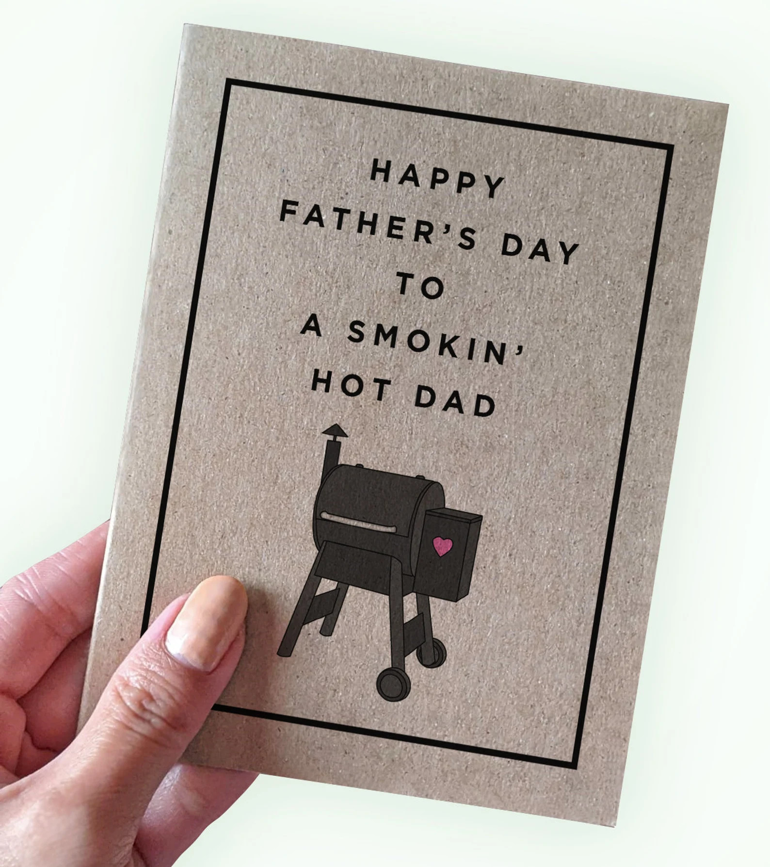 Happy Fathers Day to a Smokin Hot Dad - Fathers Day Cards for Husbands - Fathers Day Card for BBQ... | Etsy (Global)
