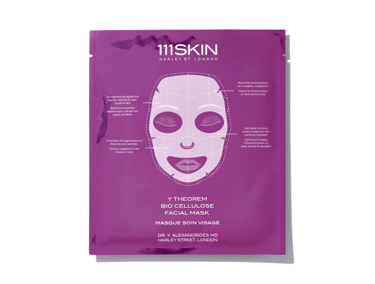 111Skin Y Theorem Bio Cellulose Facial Mask (5 Pack) | Violet Grey