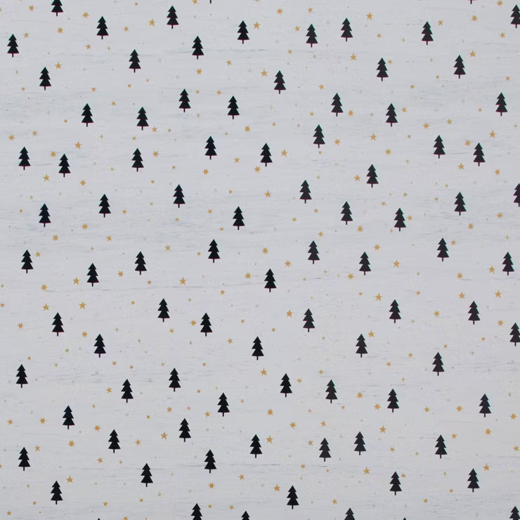 220 sq ft Tiny Trees on White Wood Gift Wrap - Wondershop™ | Target
