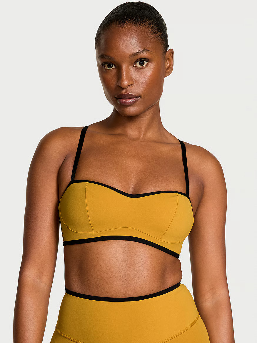 Buy VSX Elevate™ Tipped & Accented Balconette Sports Bra, Gold Standard - Order Sport Bras onli... | Victoria's Secret (US / CA )