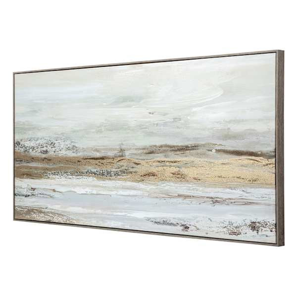 Framed Landscape Abstract Canvas Wall Art, 60x28 | At Home