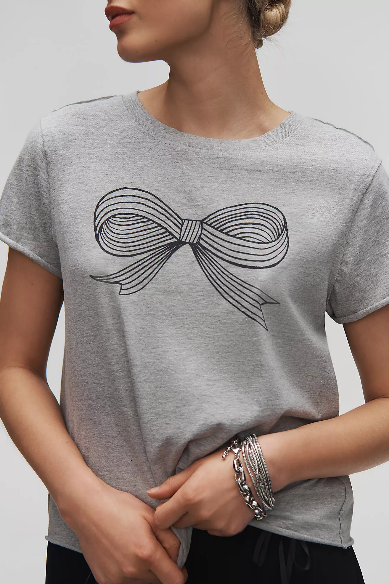 Roomytown Bow Graphic Tee | Anthropologie (US)