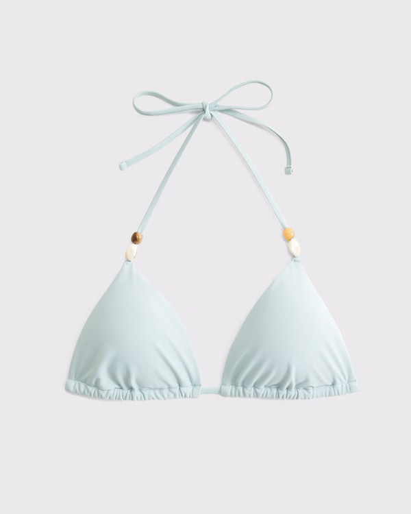 O-Ring Halter String Triangle Bikini Top | Abercrombie & Fitch (US)