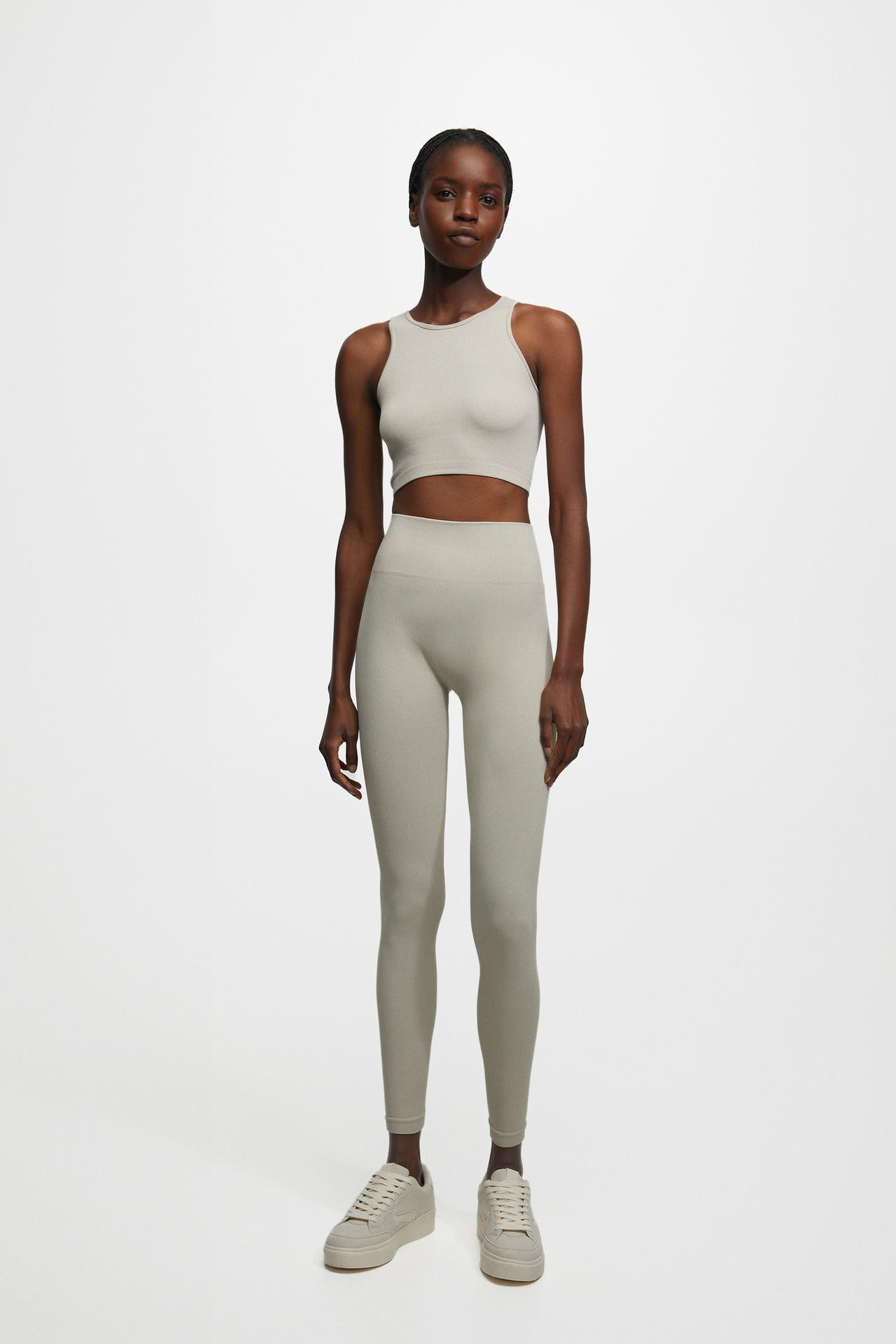 Seamless ribbed leggings | PULL and BEAR UK