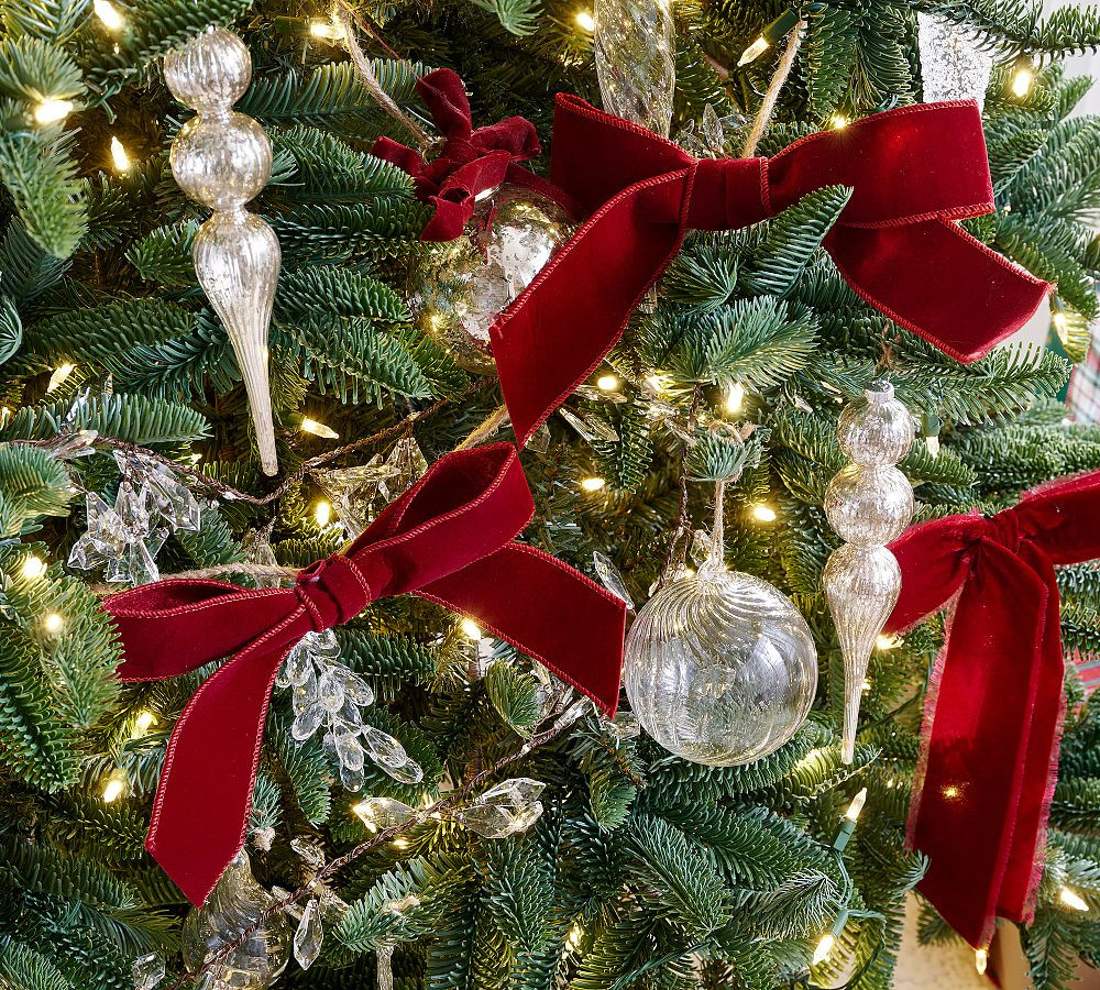 Velvet Bow Garland | Pottery Barn (US)