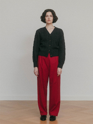 Martin Tuck Pants (Red) | (주)더블유컨셉코리아/W Concept(KR)