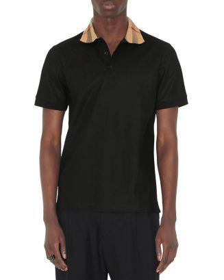 Cody Cotton Piqué Check Collar Slim Fit Polo Shirt | Bloomingdale's (US)