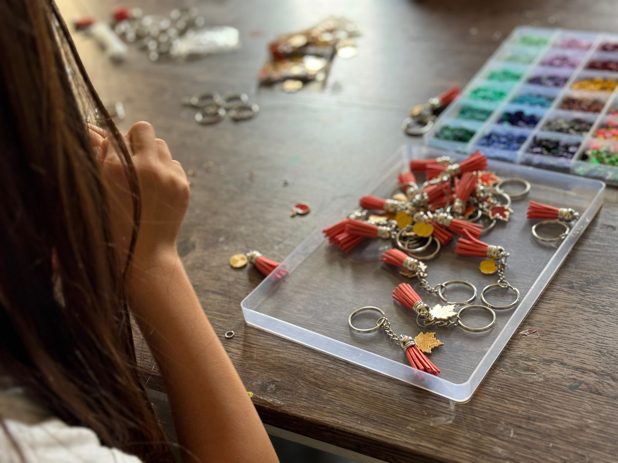 Fun Fall craft alert! Make your own Fall themed keychains with these simple materials. We are making them to sell at a fall festival!

#LTKKids #LTKFamily