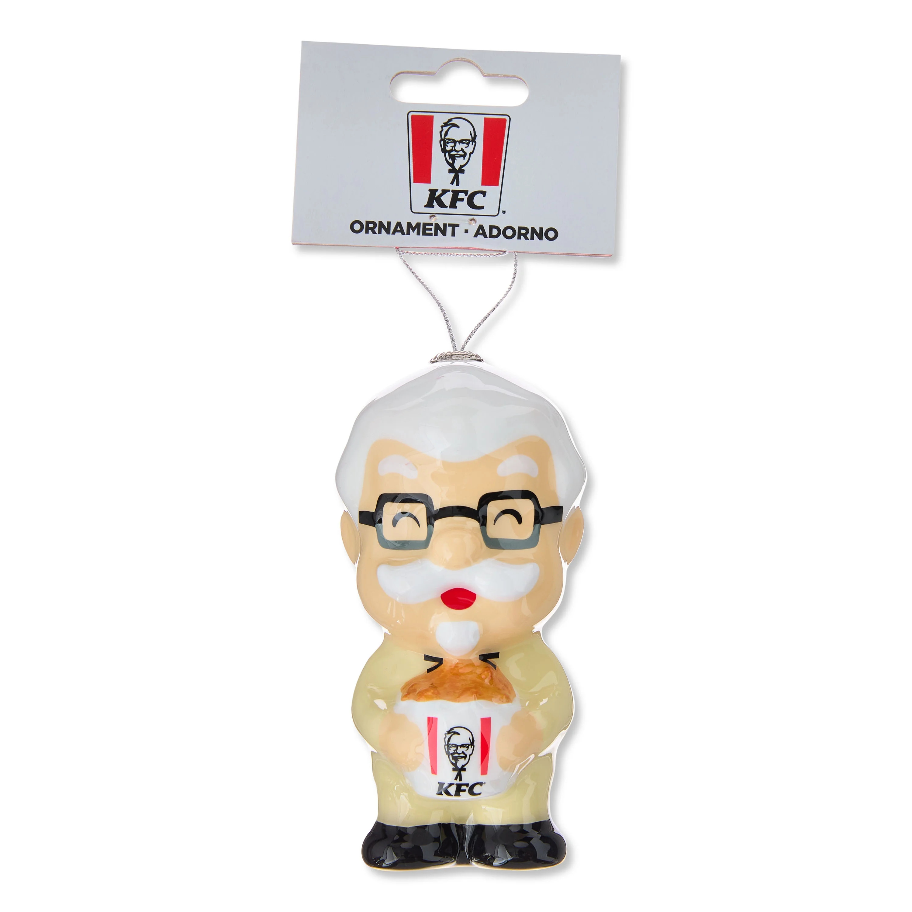 KFC Colonel Sanders Decoupage Holiday Ornament, White, Plastic, Collectible, by Ruz | Walmart (US)