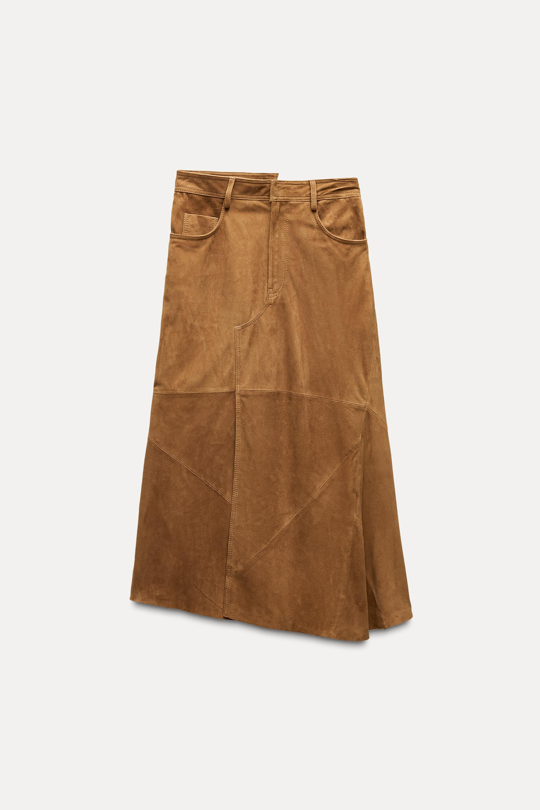 100% SUEDE SKIRT ZW COLLECTION LIMITED EDITION | Zara US