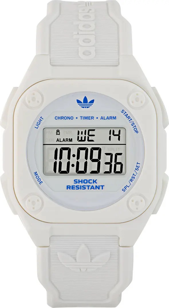 City Tech 4 Silicone Strap Watch, 42mm | Nordstrom