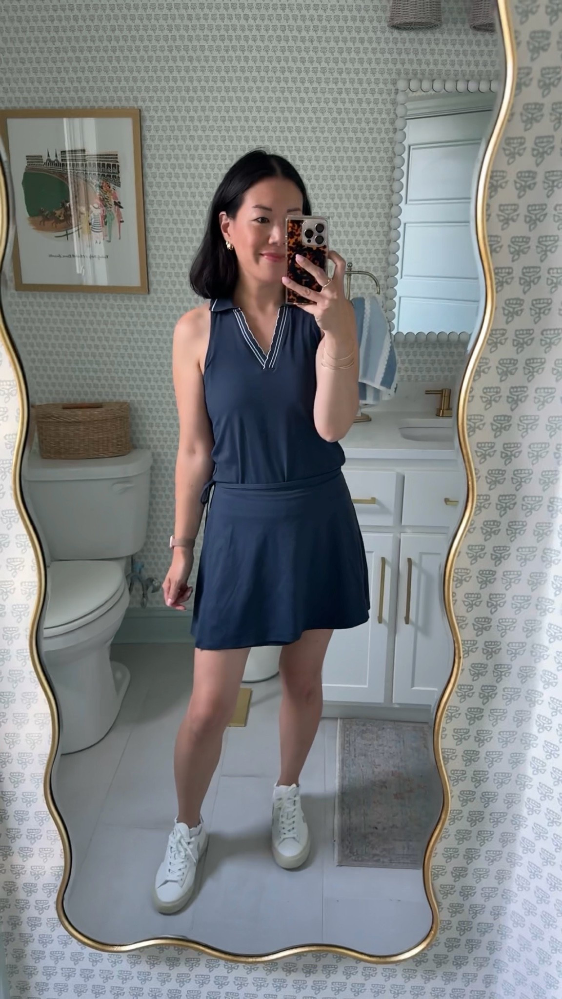 Wearing Medium in top, Small in skort

#LTKootd #LTKPetite #LTKOver40