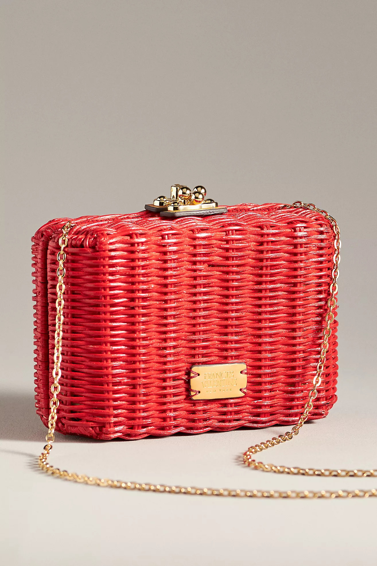 Frances Valentine Paige Wicker Box Clutch | Anthropologie (US)