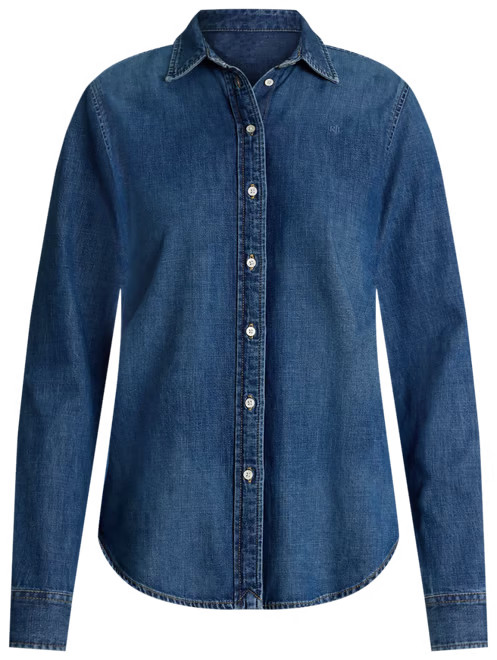 Women's Straight-Fit Denim Shirt | Macy's