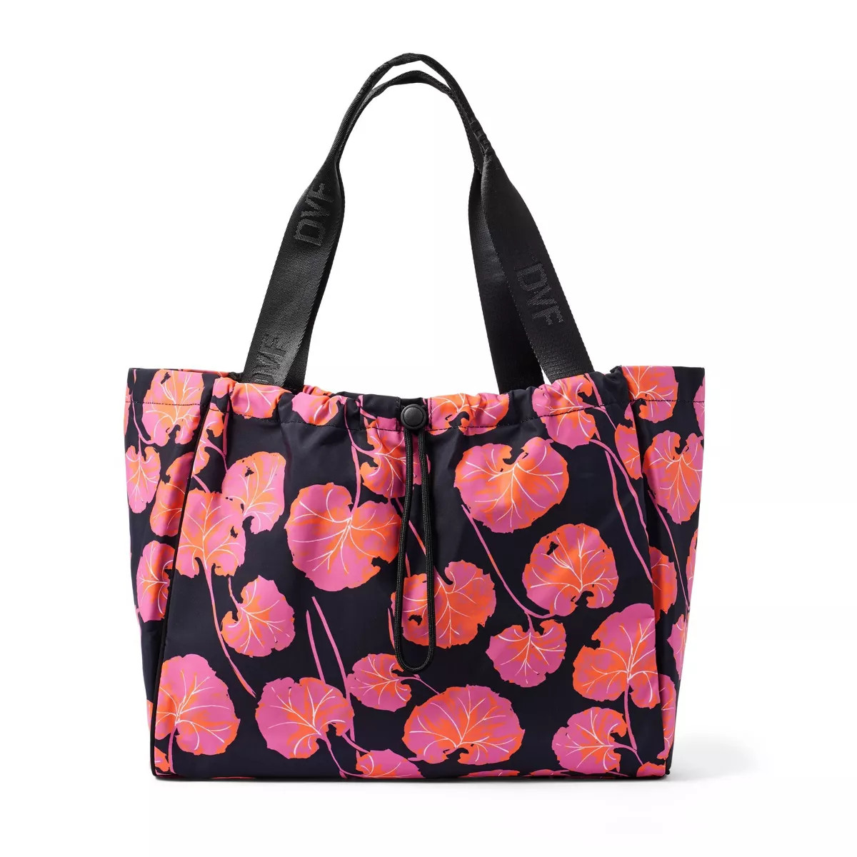 Geranium Leaf Pink/Black Tote Bag - DVF for Target | Target