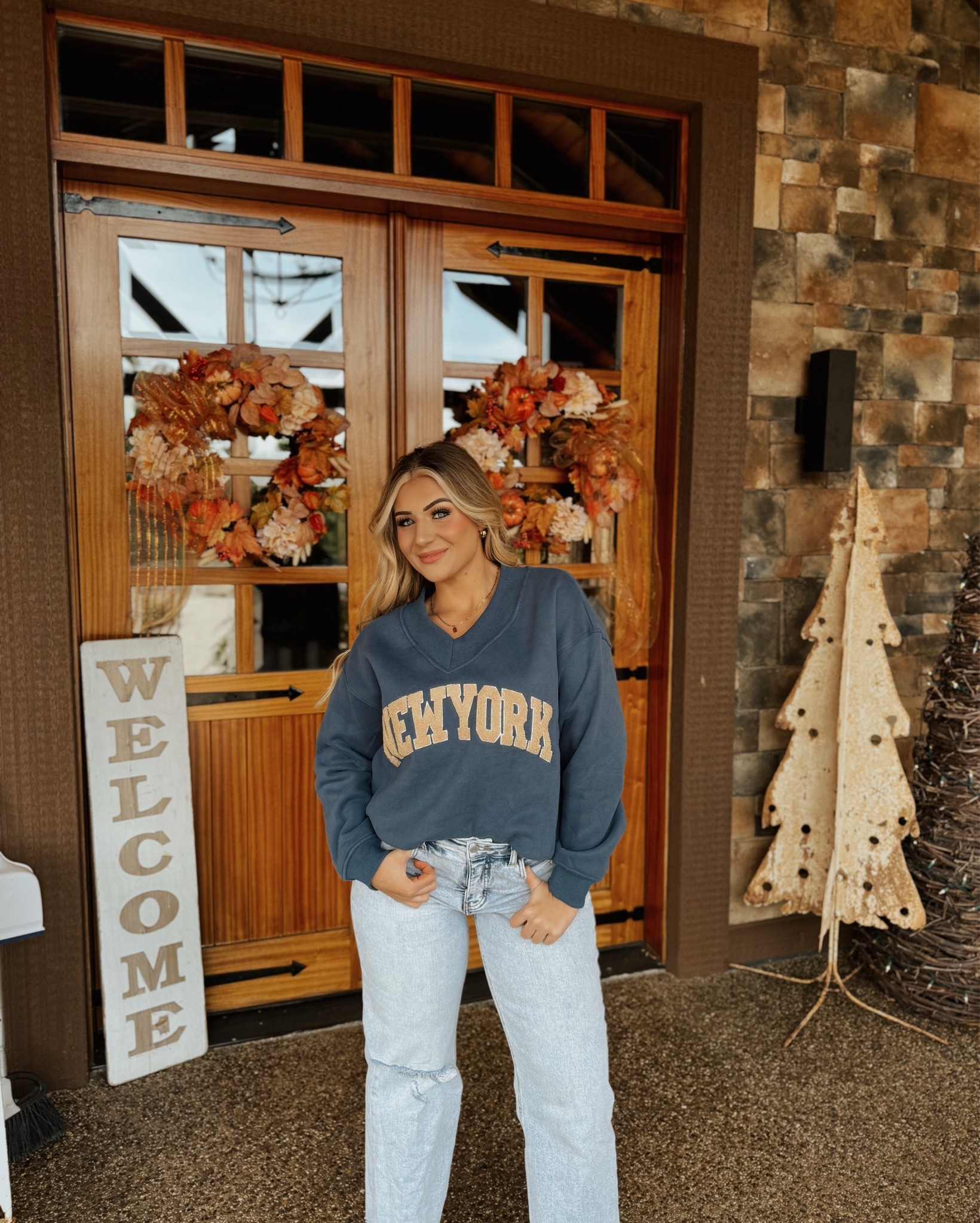 Obsessed with the vibe of this New York crewneck! Perfect for adding some city style to the new year. ✨ 

#LTKStyleTip #LTKWorkwear #LTKBeauty