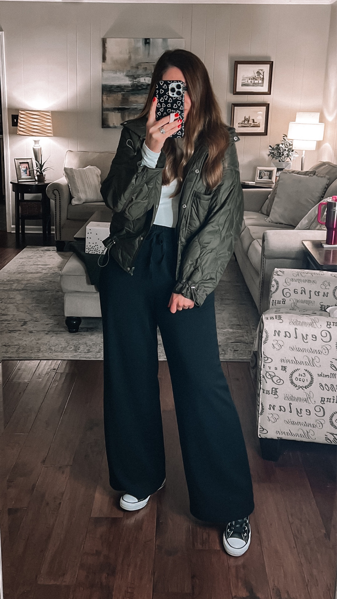 Comfy casual outfit
These fleece joggers are so good!!
I’m wearing them with this fitted long sleeve crew neck and Zara look for less jacket from Amazon

#LTKfindsunder50 #LTKover40 #LTKstyletip