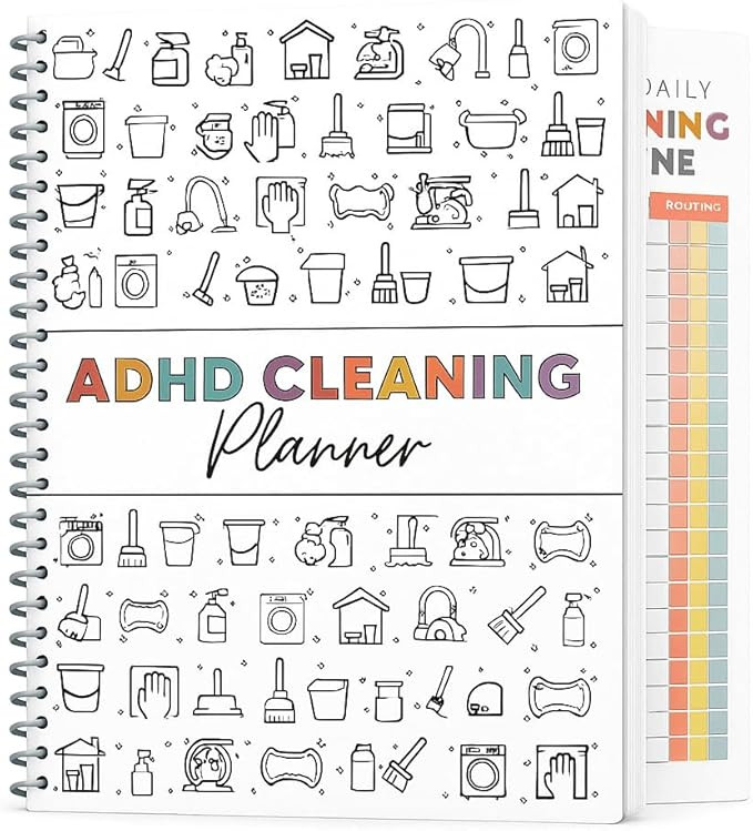 ADHD Cleaning Planner for Adults – Undated Daily, Weekly & Monthly Cleaning Schedule & Checklis... | Amazon (US)