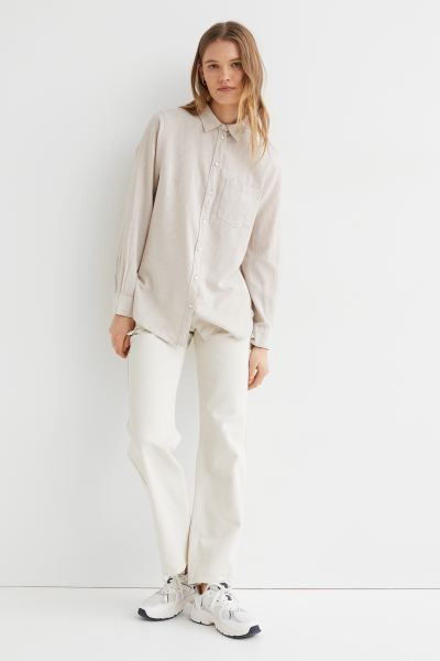 Linen-blend Shirt | H&M (US + CA)