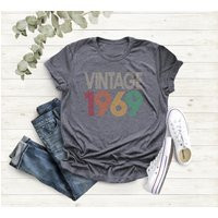 1969 Retro Shirt, Vintage Classic Born in 56Th Birthday Woman Gift For Men | Etsy (US)