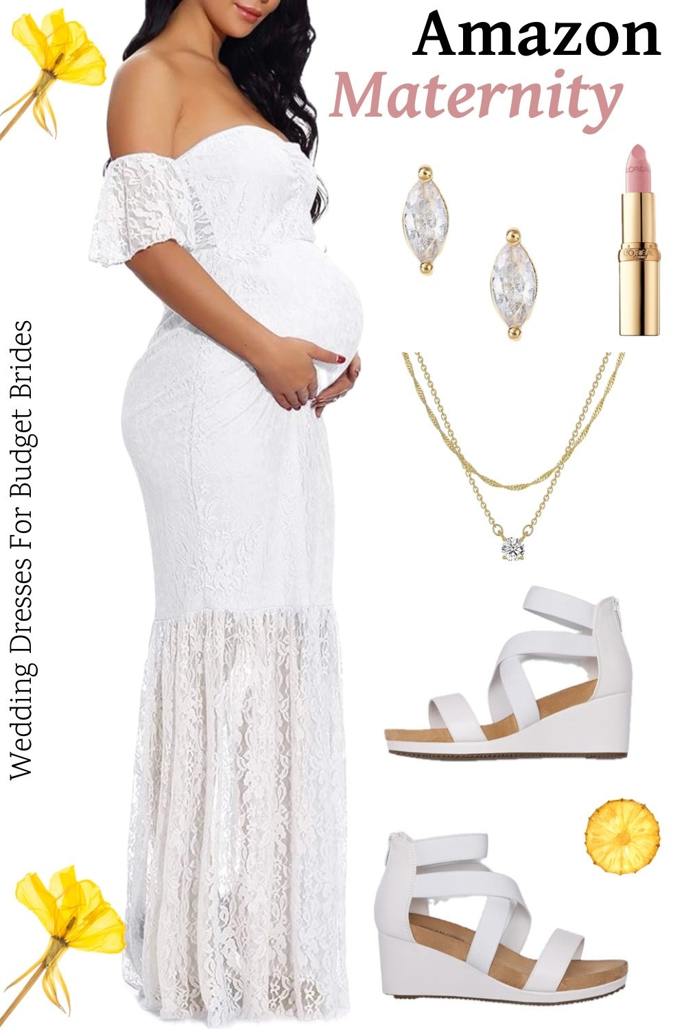 Maternity dress and accessories for the pregnant bride. From Amazon. 

Baby shower dress, bridal shower dress, gender reveal dress, maternity fashion. 

#LTKBump #LTKBaby #LTKWedding