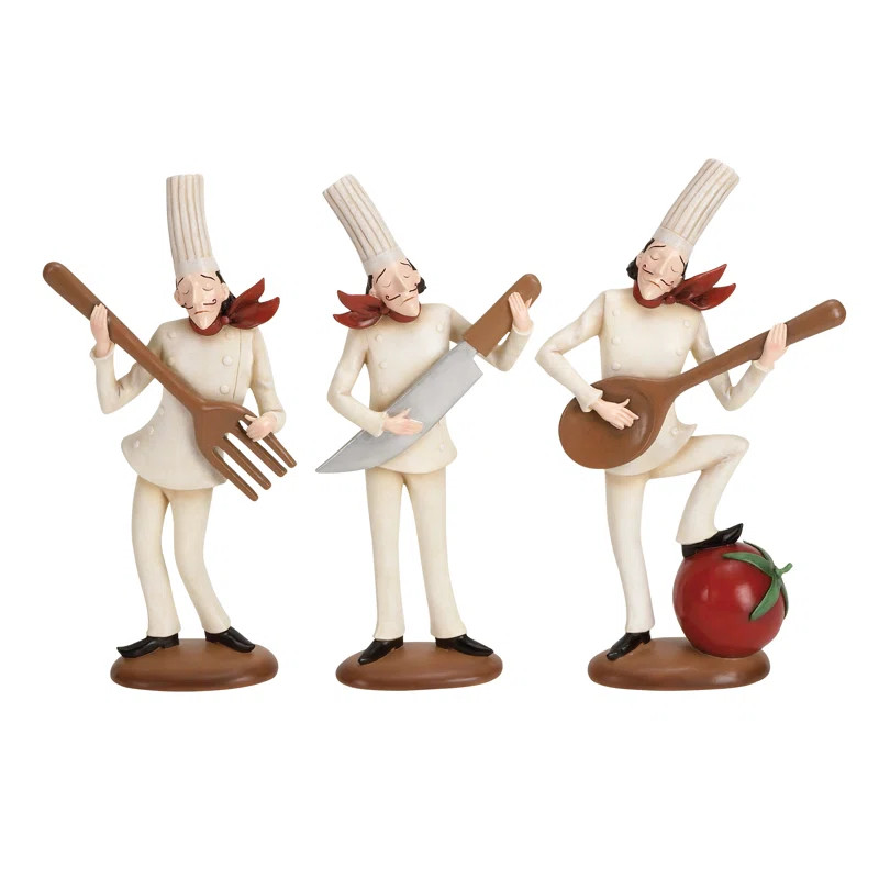 Cipriano Bistro Chef 3 Pieces Figurine Set | Wayfair North America